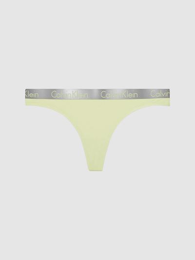 Calvin Klein Underwear HU584003 | Calvin Klein Radiant Cotton Női Tanga Világos Zöld